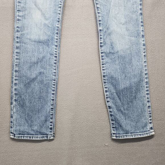 Abercrombie & Fitch Jeans Womens Size 10 Blue Low Rise Taper Stretch Casual - Picture 12 of 15